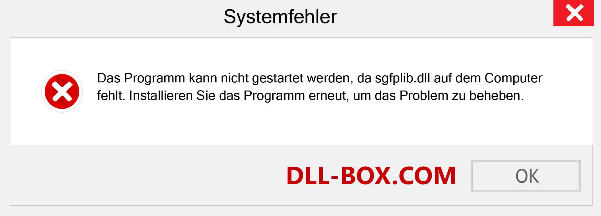 sgfplib.dll-Datei fehlt?. Download für Windows 7, 8, 10 - Fix sgfplib dll Missing Error unter Windows, Fotos, Bildern